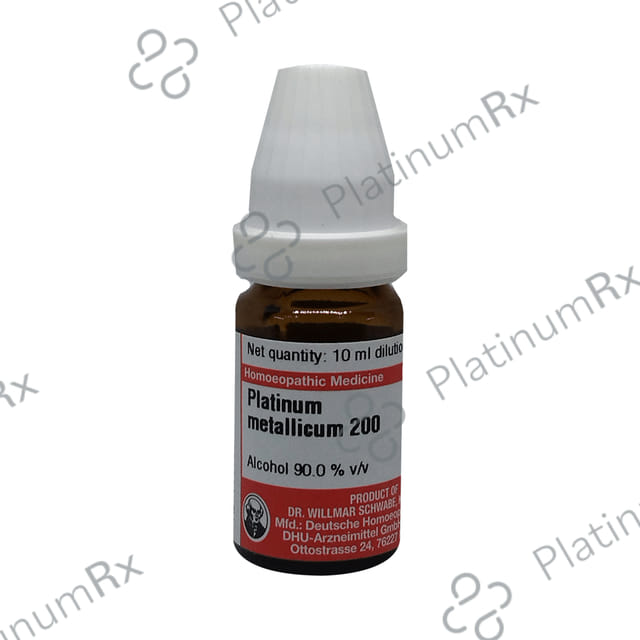 Dr Willmar Schwabe Germany Platinum Metallicum Dilution 200