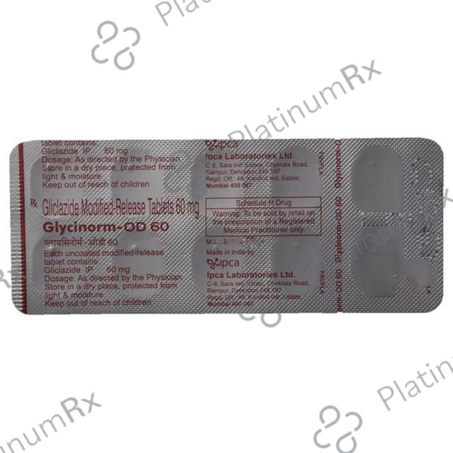 Glycinorm OD MR 60mg Tablet 10s