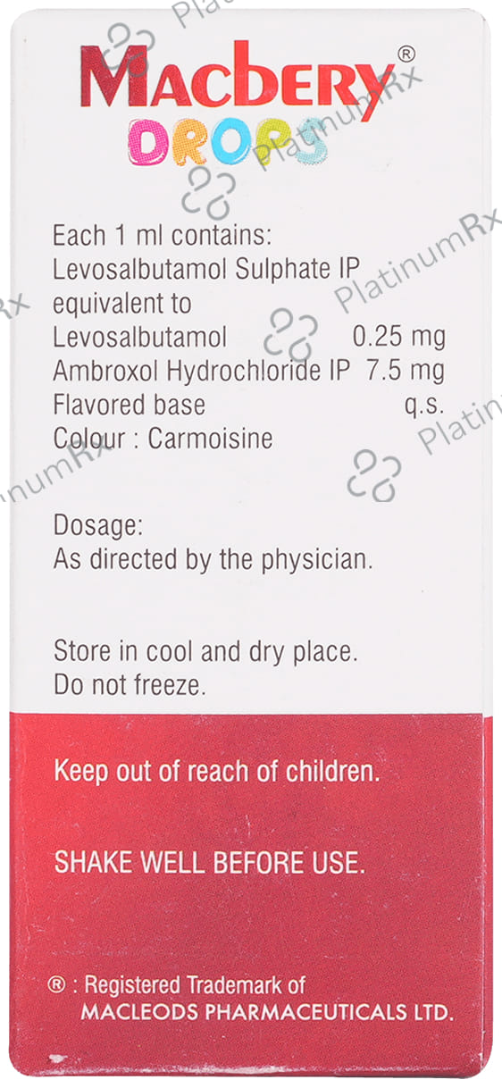 Macbery 7.5/0.25mg Oral Drop 15ml