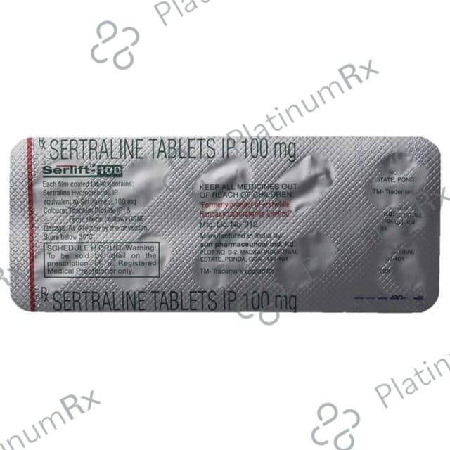 Serlift 100mg Tablet 10s