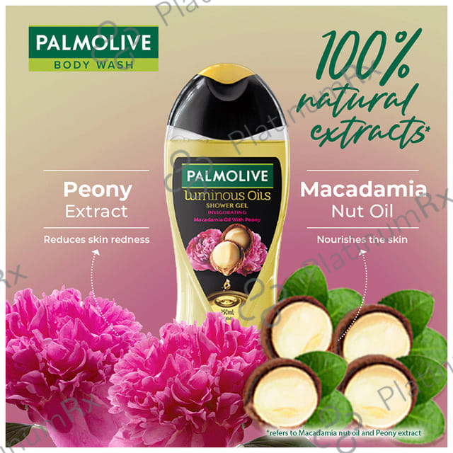 Palmolive Invigorating Macadamia Oils with Peony Luminous Oils Shower Gel