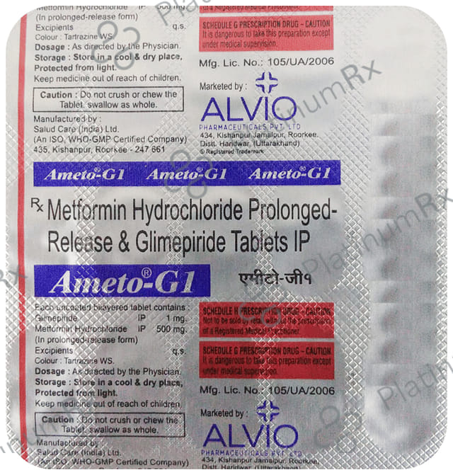 Ameto G 1/500mg Tablet PR 15s