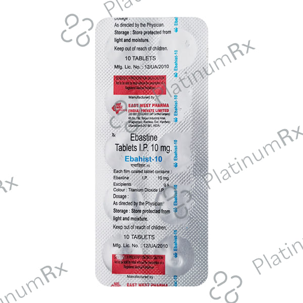 Ebahist 10mg Tablet 10s (East)