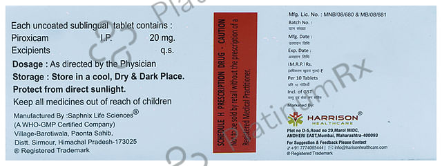 Pirogesic Sublingual tablet