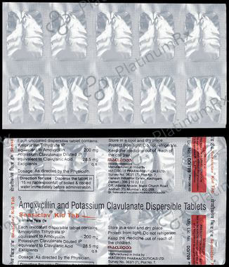 Sensiclav Kid 200/28.5mg Tablet 10s