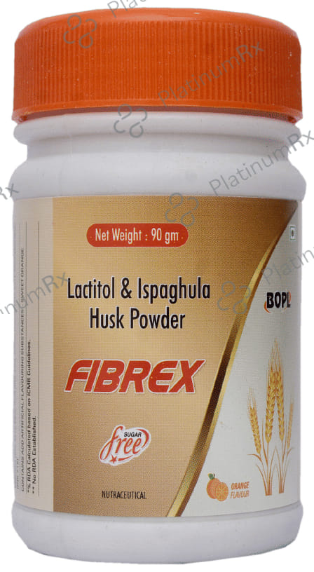 Fibrex 3.5/10gm Husk Powder Orange Flavour Sugar Free Granules 90gm