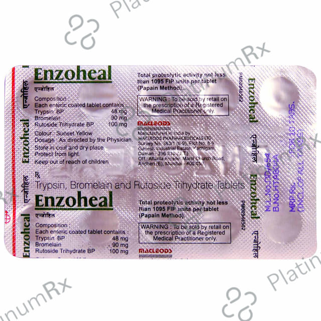 Enzoheal 90mg/48mg/100mg Tablet