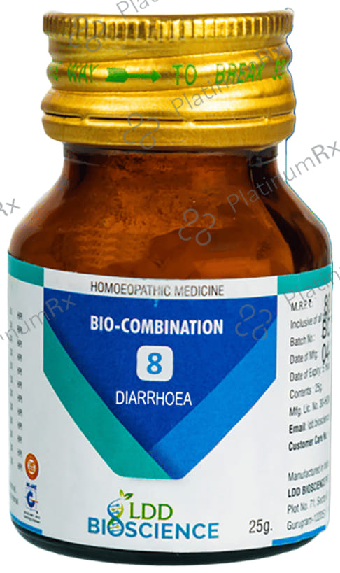 LDD Bioscience Bio-Combination 8 Diarrhoea Tablet 25 gm