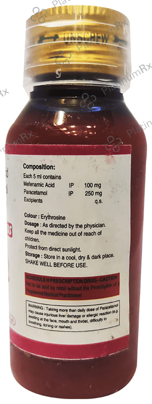 Mefpalm DS 100/250mg Oral Suspension 60ml