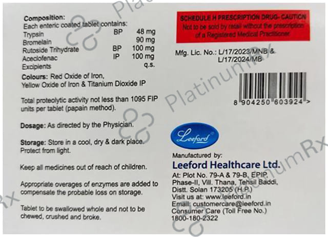Chymomerg A Tablet 10s