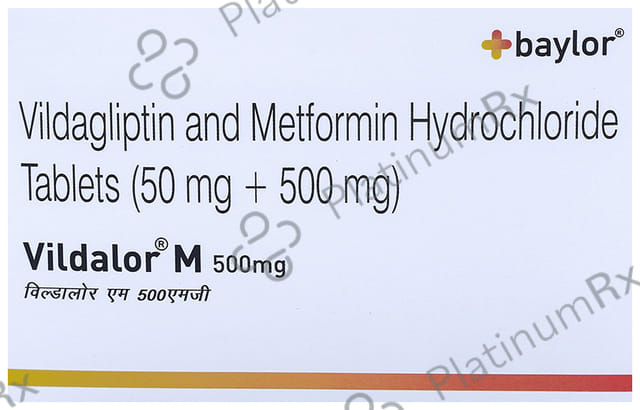 Vildalor M 500mg/50mg Tablet