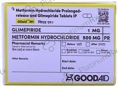 Gliaid M1/500mg Tablet PR 10s