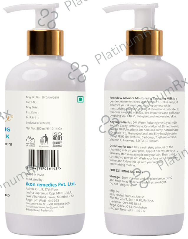 Pearldew Advance Moisturising Cleansing Milk 1 Bottle