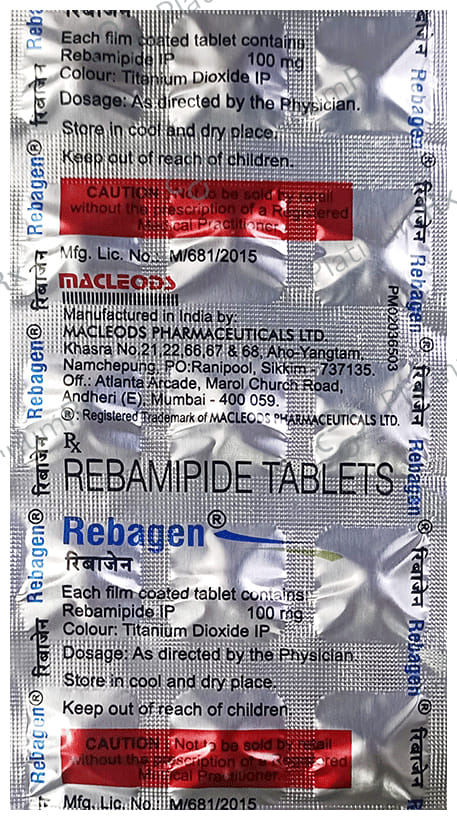 Rebagen 100mg Tablet 15s