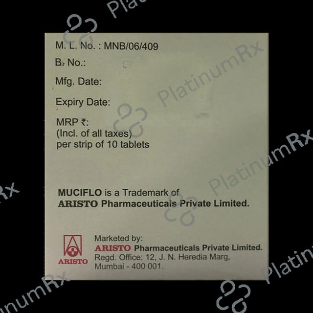 Muciflo 100/600mg Tablet 10s