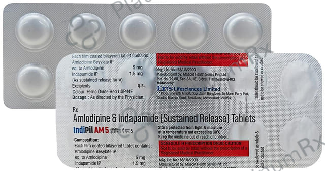 Indipil AM 5/1.5mg Tablet 10s