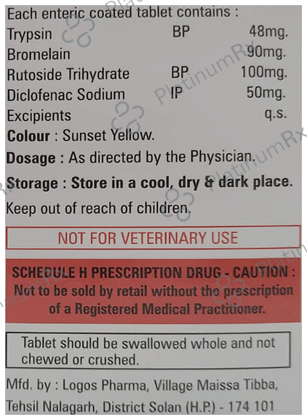 Chymolex Plus Tablet 10s