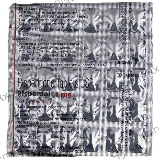 Risperdal 1mg Tablet 10 Tablet