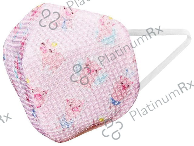 Uday Fashion A95 Multi Layer Protective Mask for Kids Pink