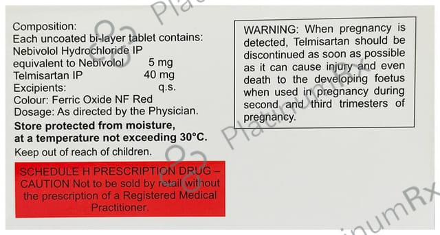 Nebi T 5/40mg Tablet 10s