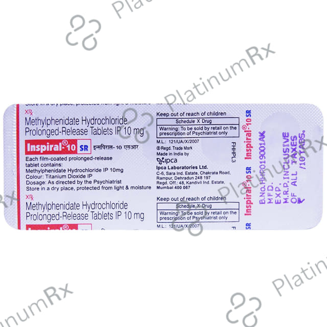 Inspiral 10mg Tablet SR