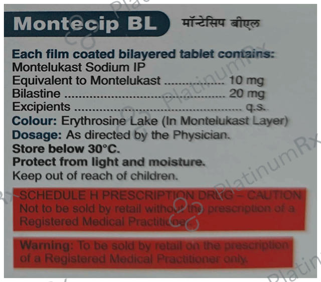 Montecip BL 20/10mg Tablet 10s