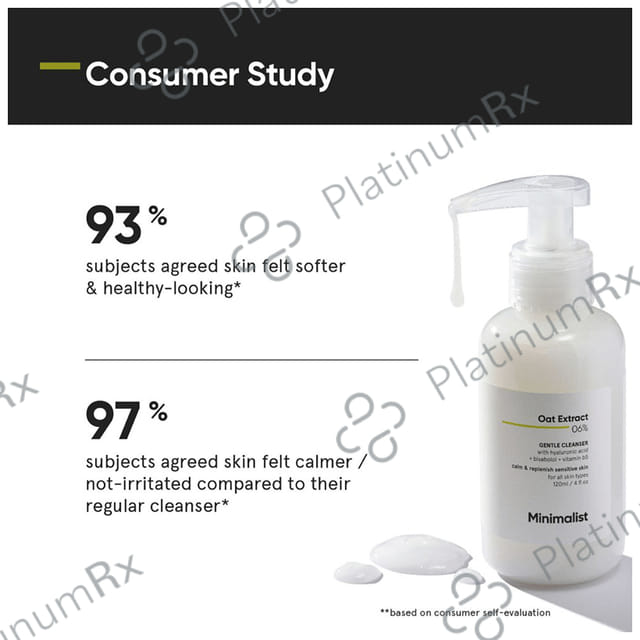 Minimalist Oat Extract 6% Gentle Cleanser 120ml