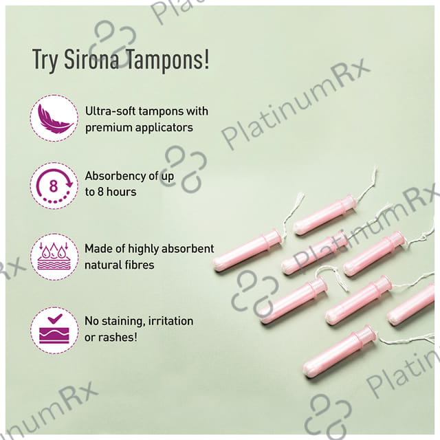 Sirona Premium Applicator Normal Flow Tampons 16s