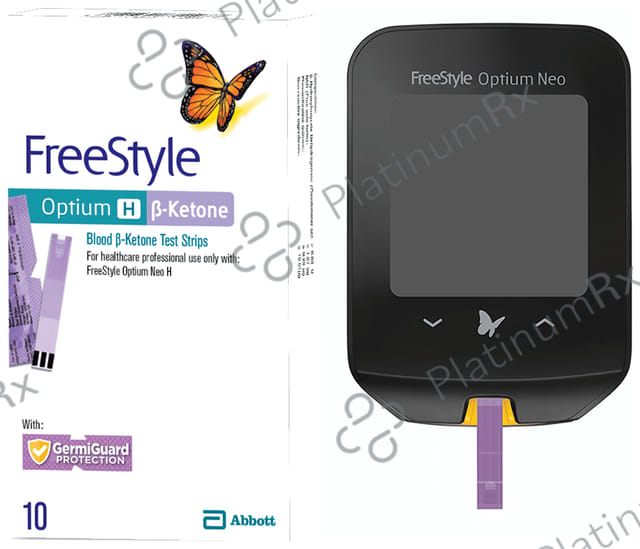 FreeStyle Optium Neo Blood Glucose and Ketone Monitoring System with 10 FreeStyle Optium H ?-Ketone Test Strip