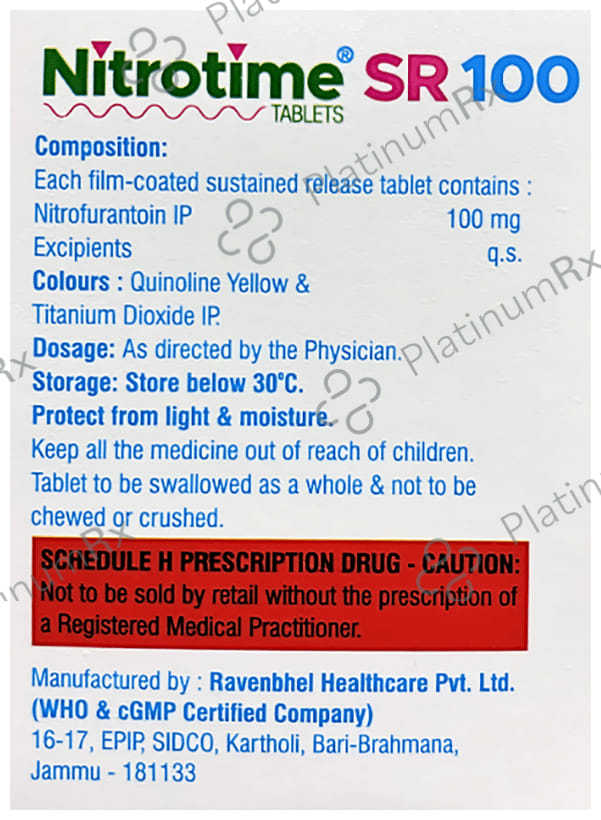 Nitrotime SR 100mg Tablet 15s