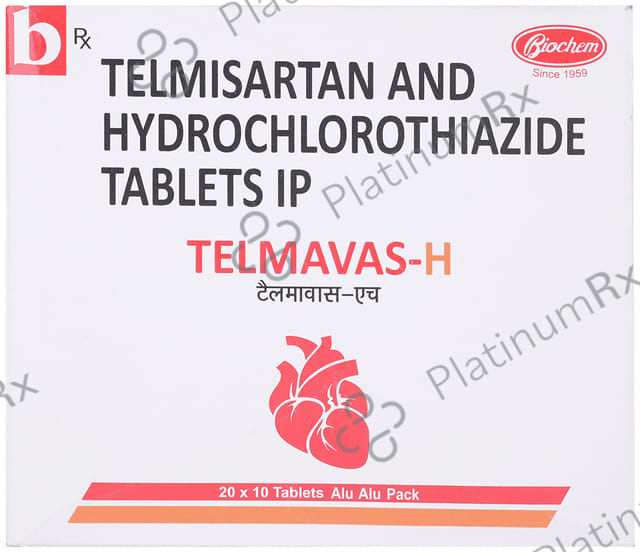 Telmavas H 12.5/40mg Tablet 10s