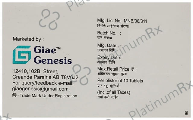 Onaxit 0.5/10mg Tablet 10s