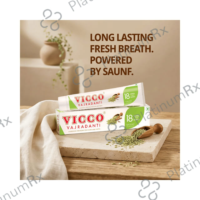 Vicco Vajradanti Ayurvedic Medicine for Healthy Gums and Teeth - Saunf 200 gm