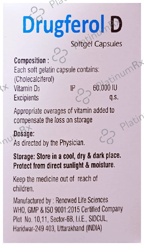 Drugferol D Softgel Capsule 4s