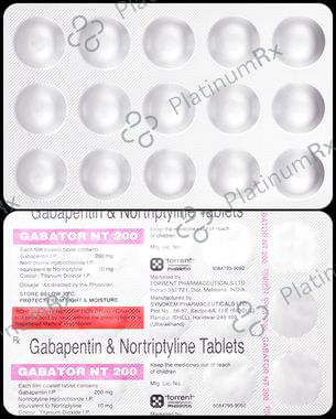 Gabator NT 200/10mg Tablet 15s