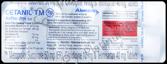 Cetanil TM 50 Tablet ER