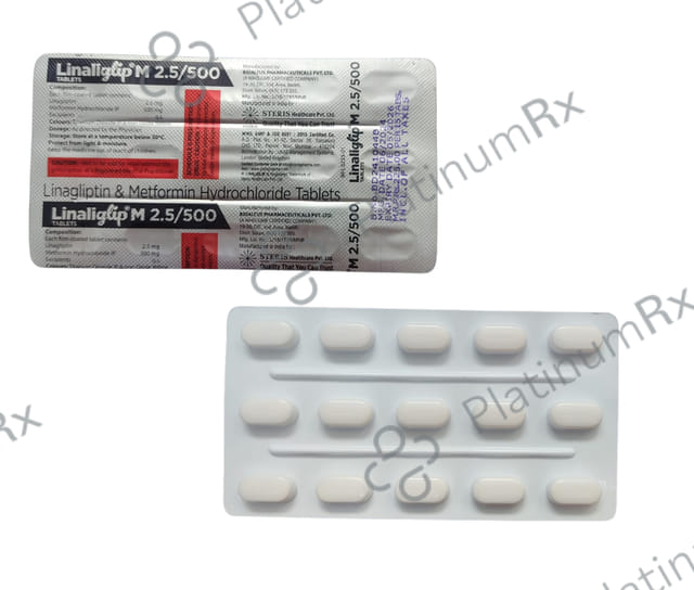 Linaliglip M 2.5/500mg Tablet 15s