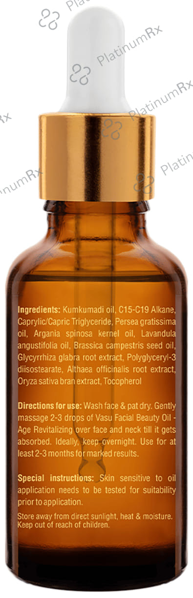 Vasu Facial Beauty Oil with Kumkumadi Tailam