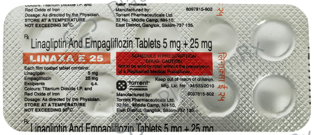 Linaxa E 25/5mg Tablet 10s
