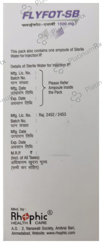 Flyfot-SB 1500mg Injection