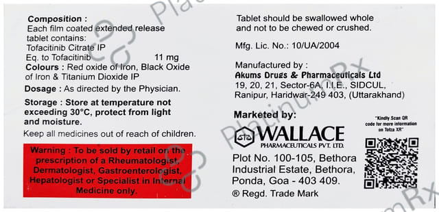 Tofza 11mg Tablet XR 10s