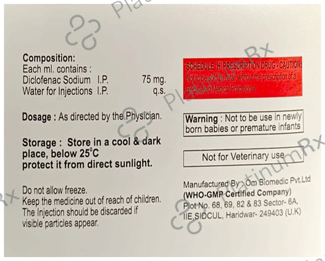 Digtol AQ 75mg Injection