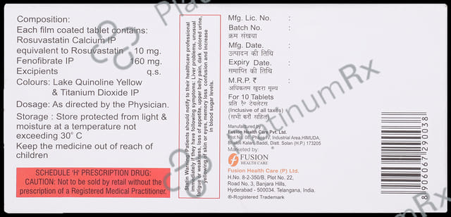 Advastat F 160/10mg Tablet 10s