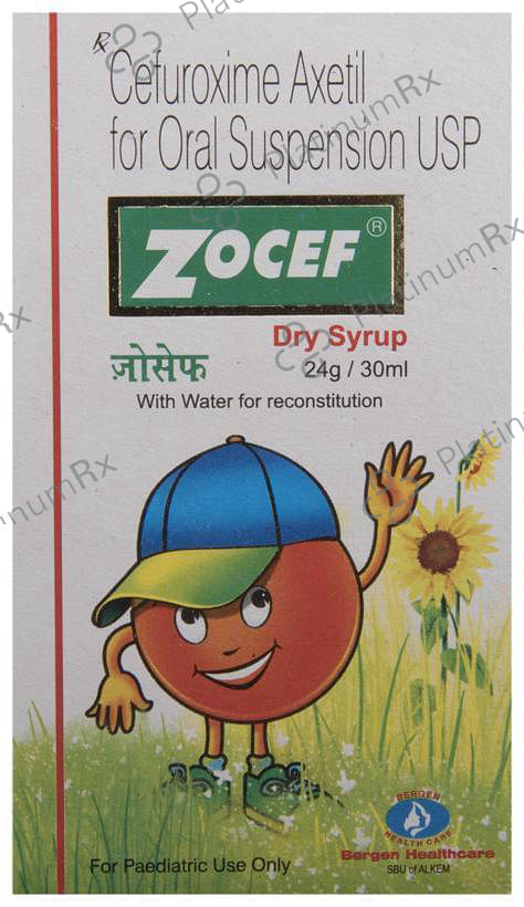 Zocef 125mg Dry Syrup 30ml
