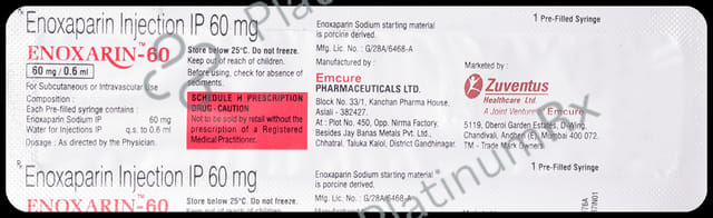 Enoxarin 60mg Injection 1s