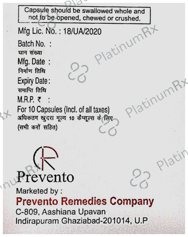 Prevzole 40mg Capsule 10s
