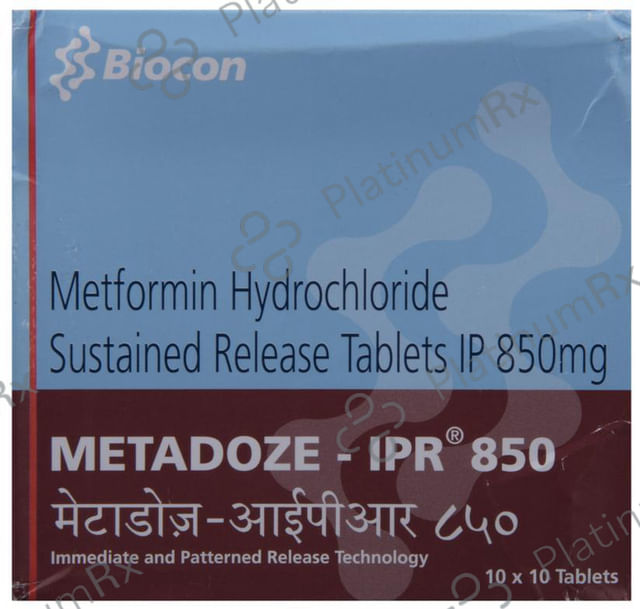 Metadoze IPR 850mg Tablet SR 10s