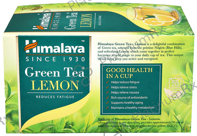 Himalaya Green Tea Sachet (2gm Each) Lemon 20 Sachets