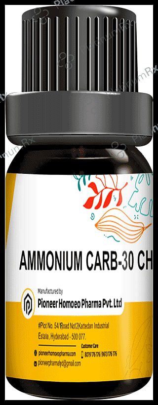Pioneer Pharma Ammonium Carb Globules Pellet Multidose Pills 30 CH