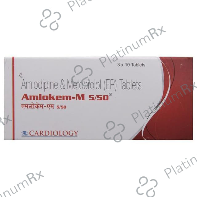 Amlokem M 5/50mg Tablet 10s